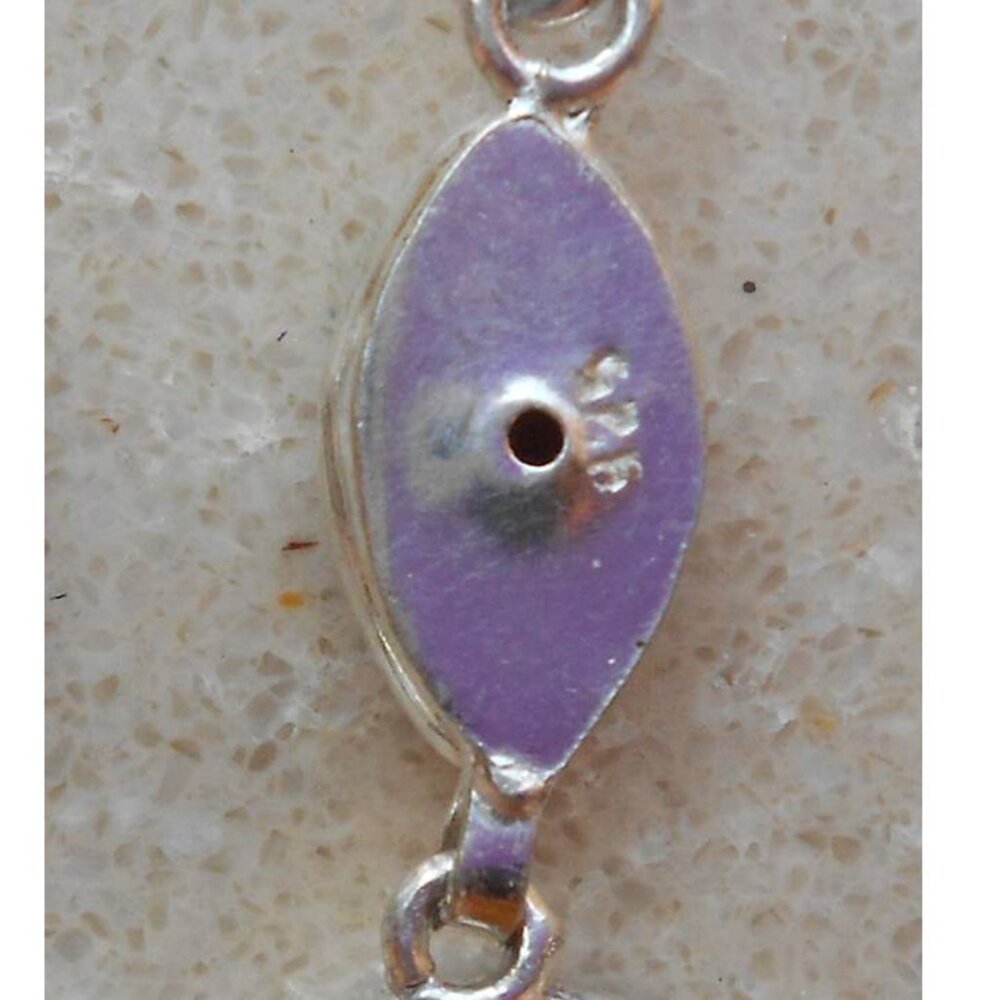 3" marquise shaped CITRINE drusy / druzy sterling silver earrings SJ926-01 - Picture 5 of 5